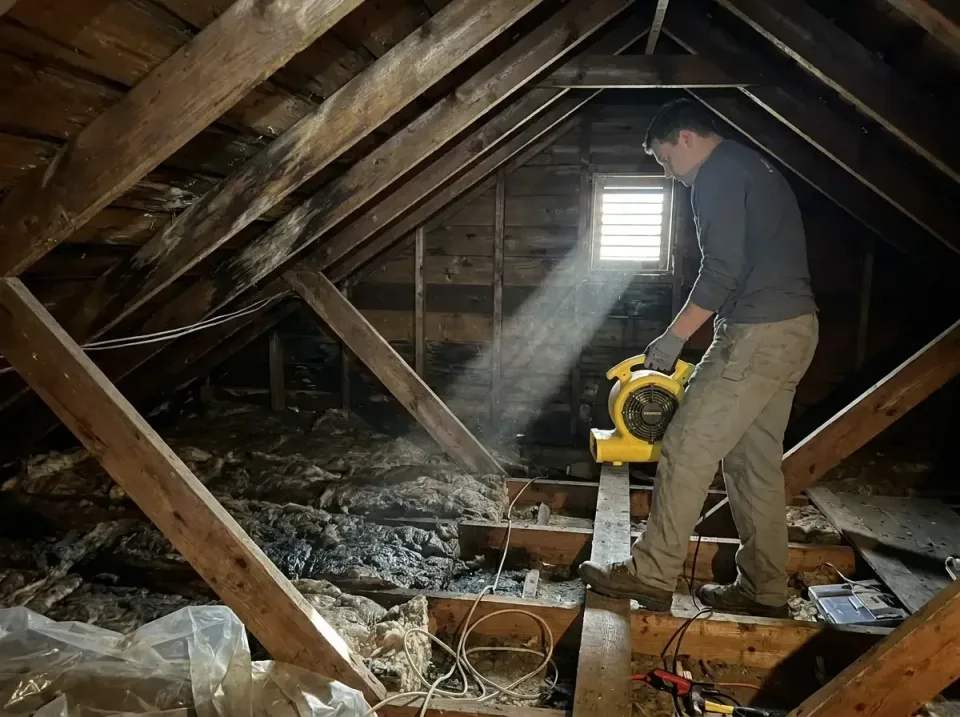 attic-water-damage-drying-proc-007 — frequently asked questions, Emergency Water Extraction & 24/7 Flood Response in Wolf Po…